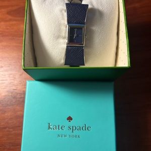 NWT Kate Spade Kenmare Watch KSW1029 bow navy